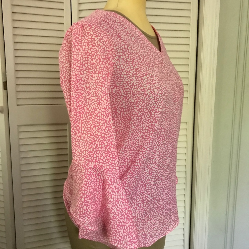Belle by Kim Gravel Popover Blouse, Women's M